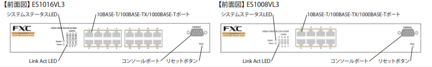 FXC ES1008VL3 ギガビットスマートスイッチ